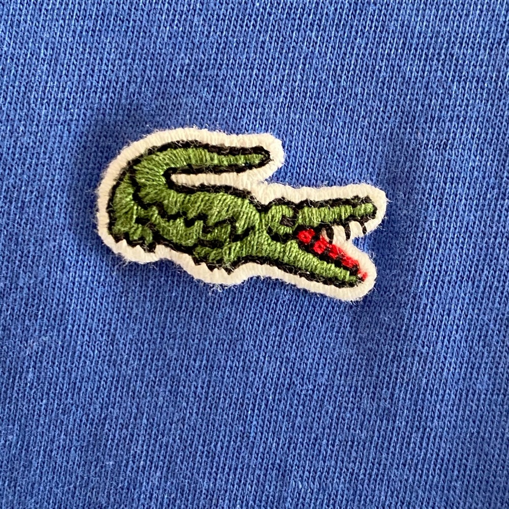 NWOT LACOSTE VNECK TSHIRT. SIZE 7 💯 PIMA COTTON - Picture 6 of 9